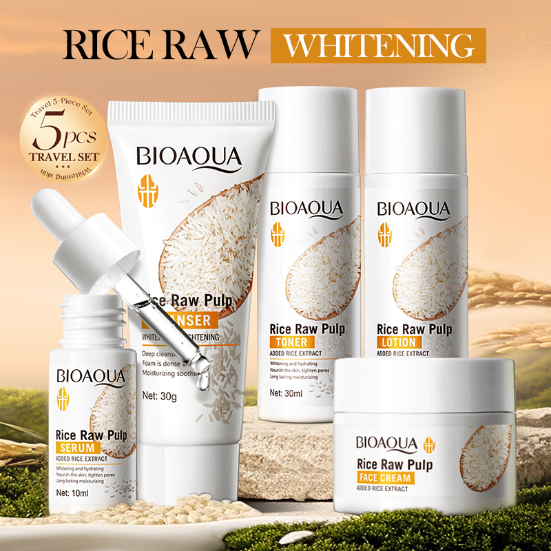 Rice Puree Skin Care Set White - Skincare Whitening 评论和价格